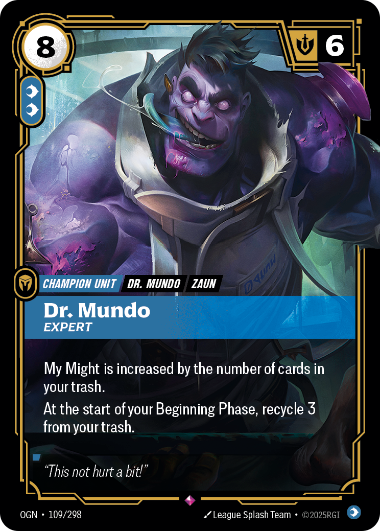 Dr. Mundo - Expert - Riftbound TCG Card