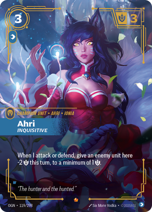 Ahri - Inquisitive - Riftbound TCG Card