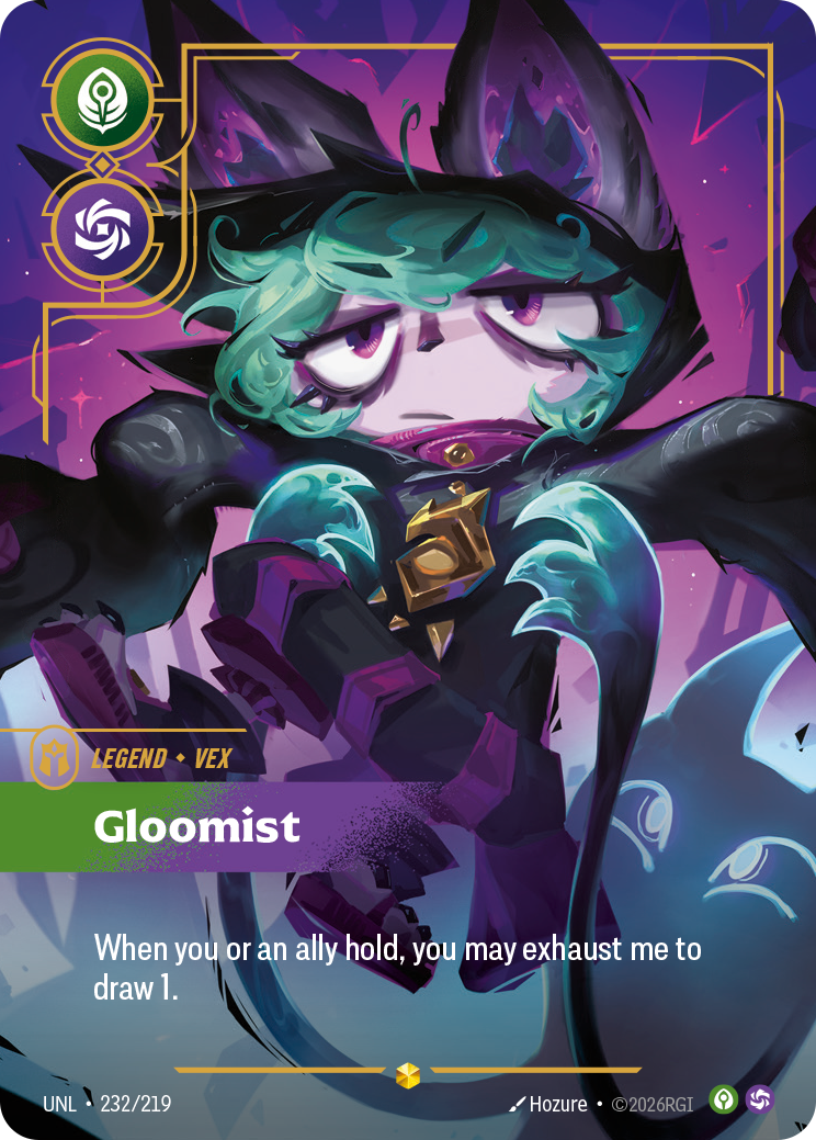 Vex - Gloomist (Overnumbered) - Riftbound TCG Card