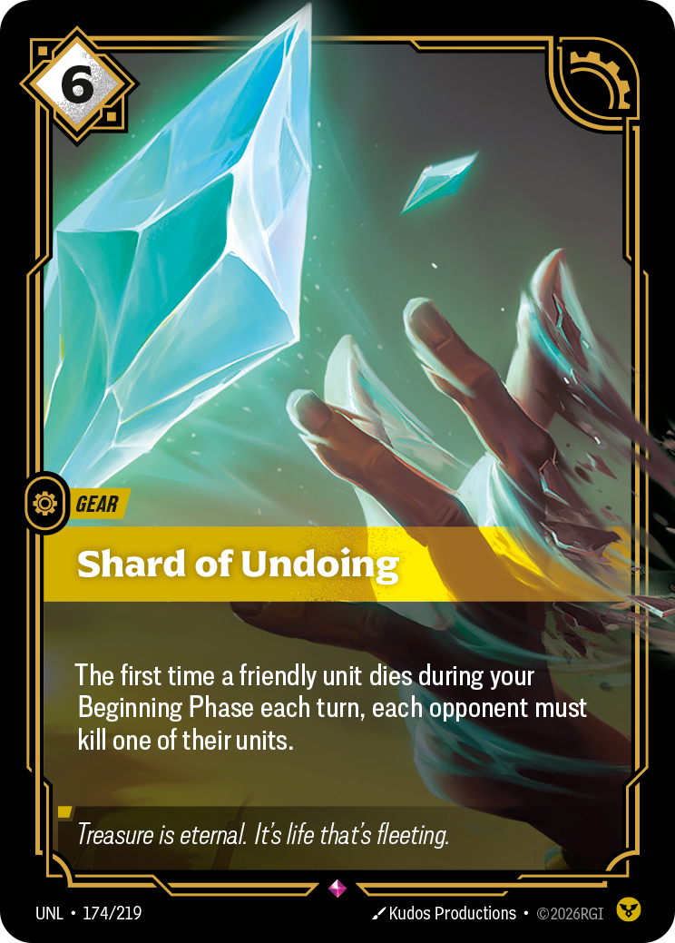 Shard of Undoing - Riftbound TCG Card