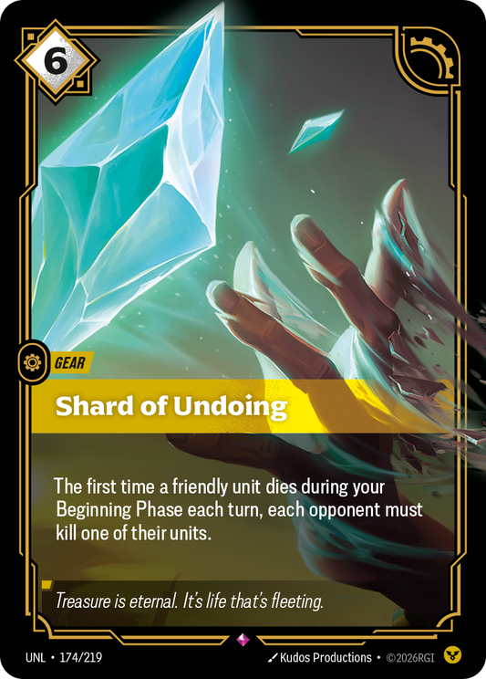 Shard of Undoing - Riftbound TCG Card