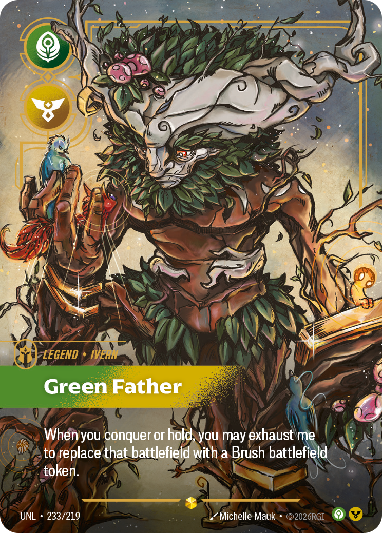 Ivern - Green Father (Overnumbered) - Riftbound TCG Card
