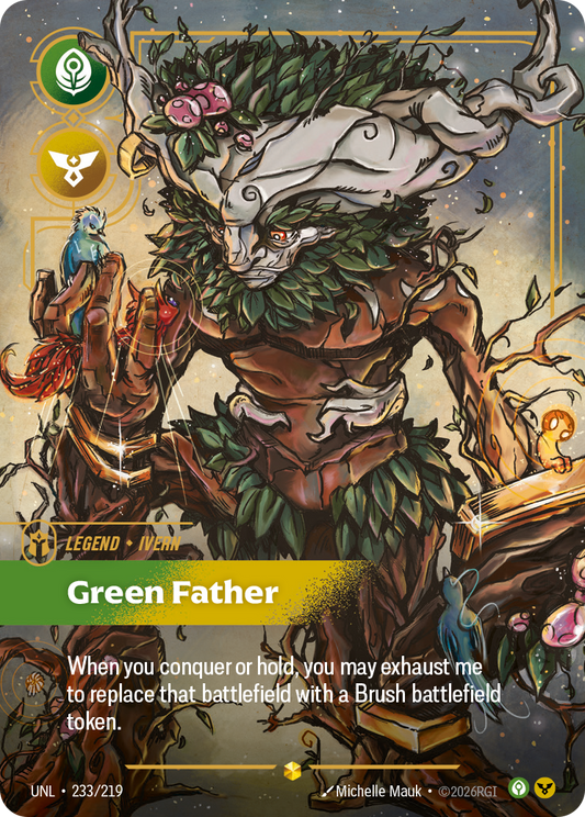 Ivern - Green Father (Overnumbered) - Riftbound TCG Card