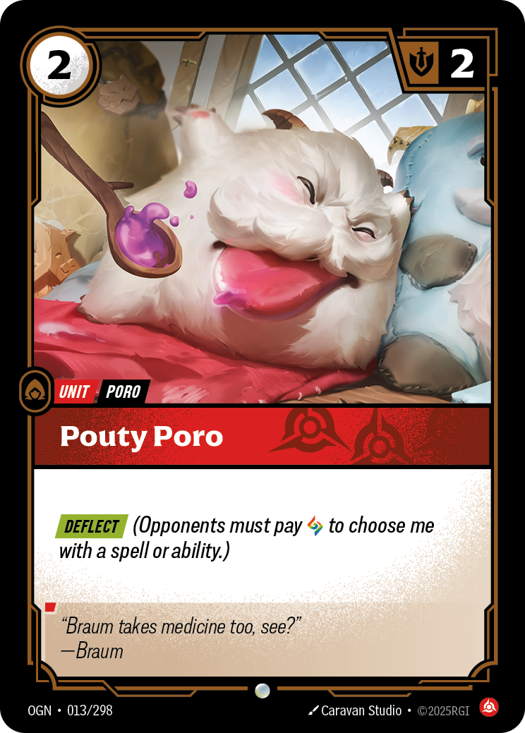 Pouty Poro - Riftbound TCG Card