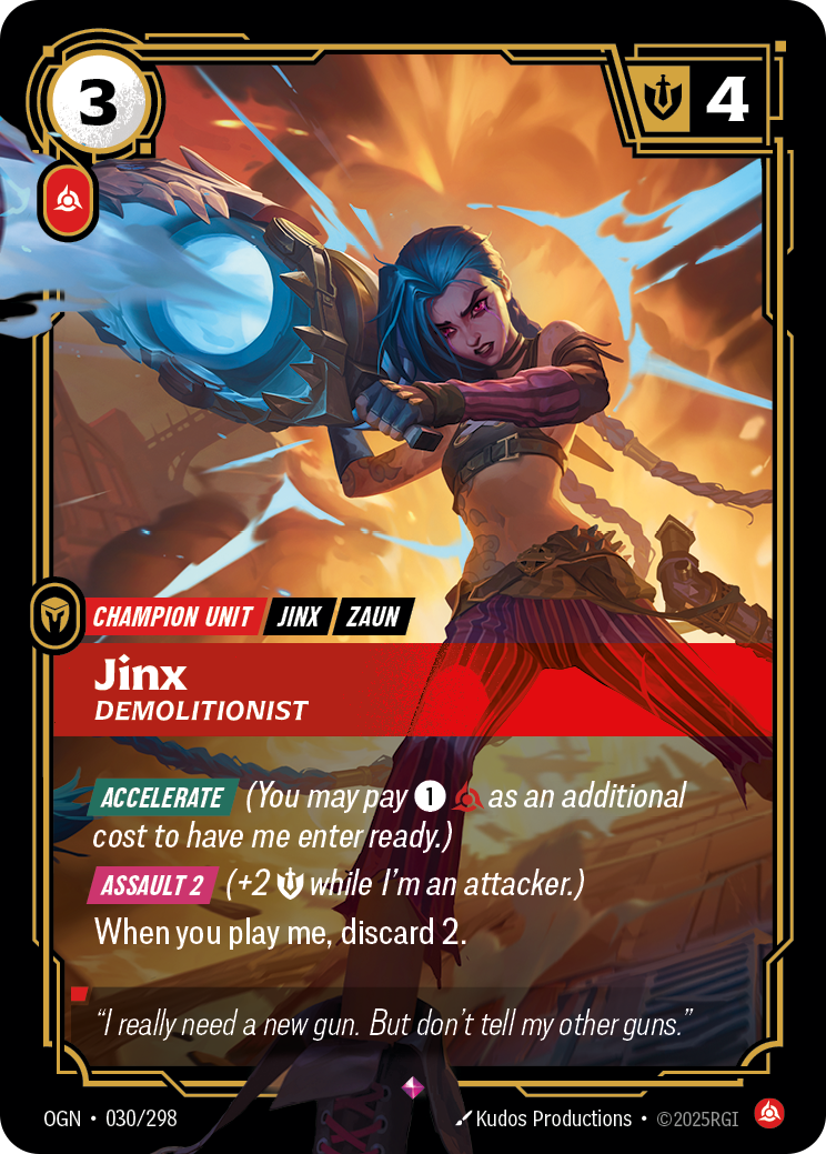 Jinx - Demolitionist - Riftbound TCG Card