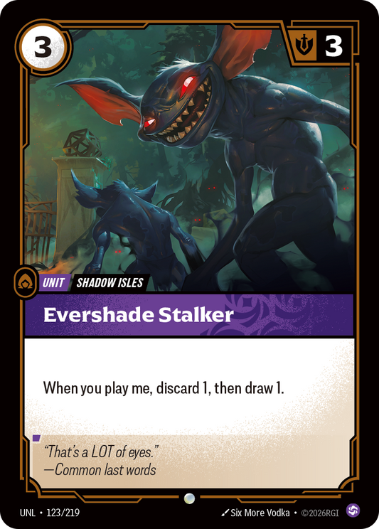 Evershade Stalker - Riftbound TCG Card