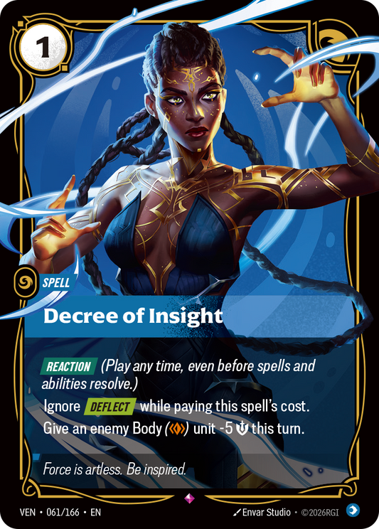 Decree of Insight (Foil) - Riftbound Vendetta