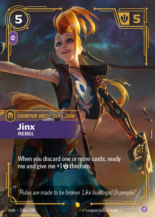 Jinx - Rebel (Alternate Art) - Riftbound TCG Card