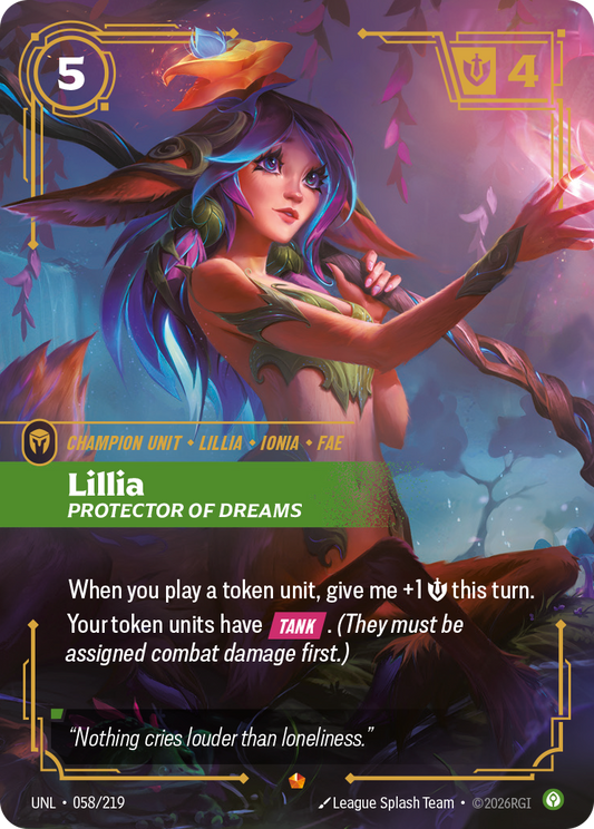 Lillia - Protector of Dreams - Riftbound TCG Card
