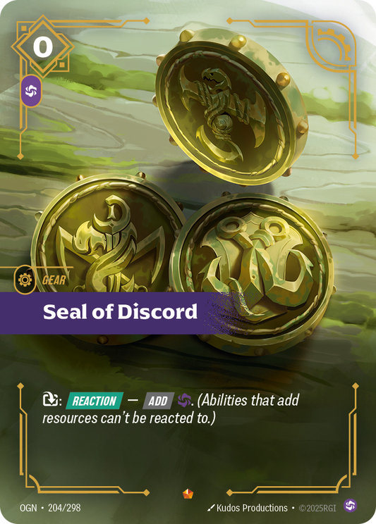 Seal of Discord - Riftbound TCG Card