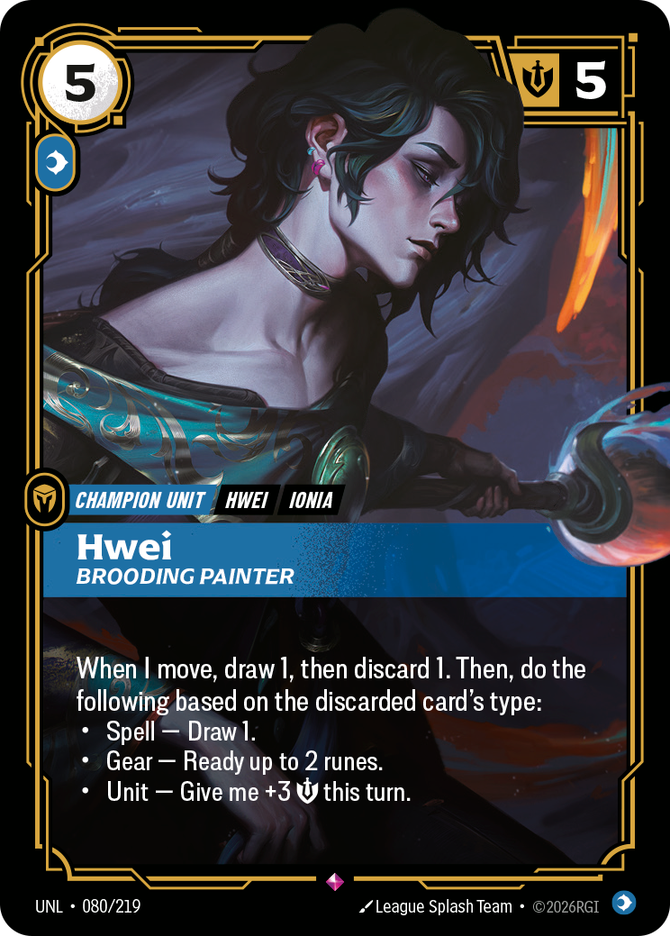 Hwei - Brooding Painter - Riftbound TCG Card