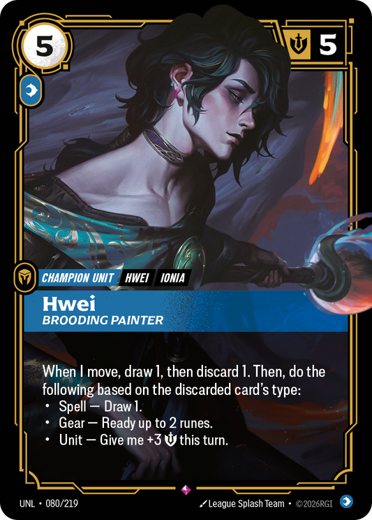 Hwei - Brooding Painter - Riftbound TCG Card
