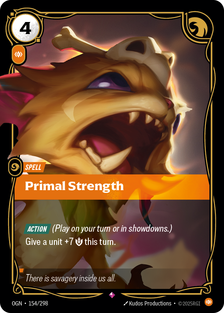 Primal Strength - Riftbound TCG Card