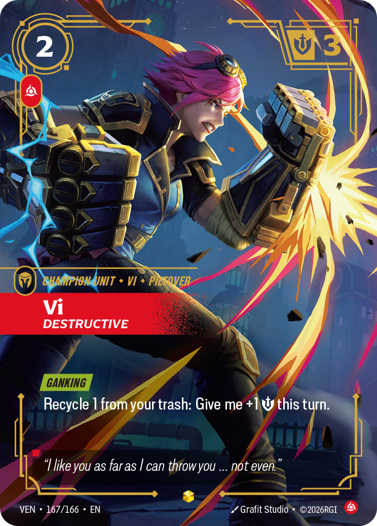 Vi, Destructive (Foil) - Riftbound Vendetta