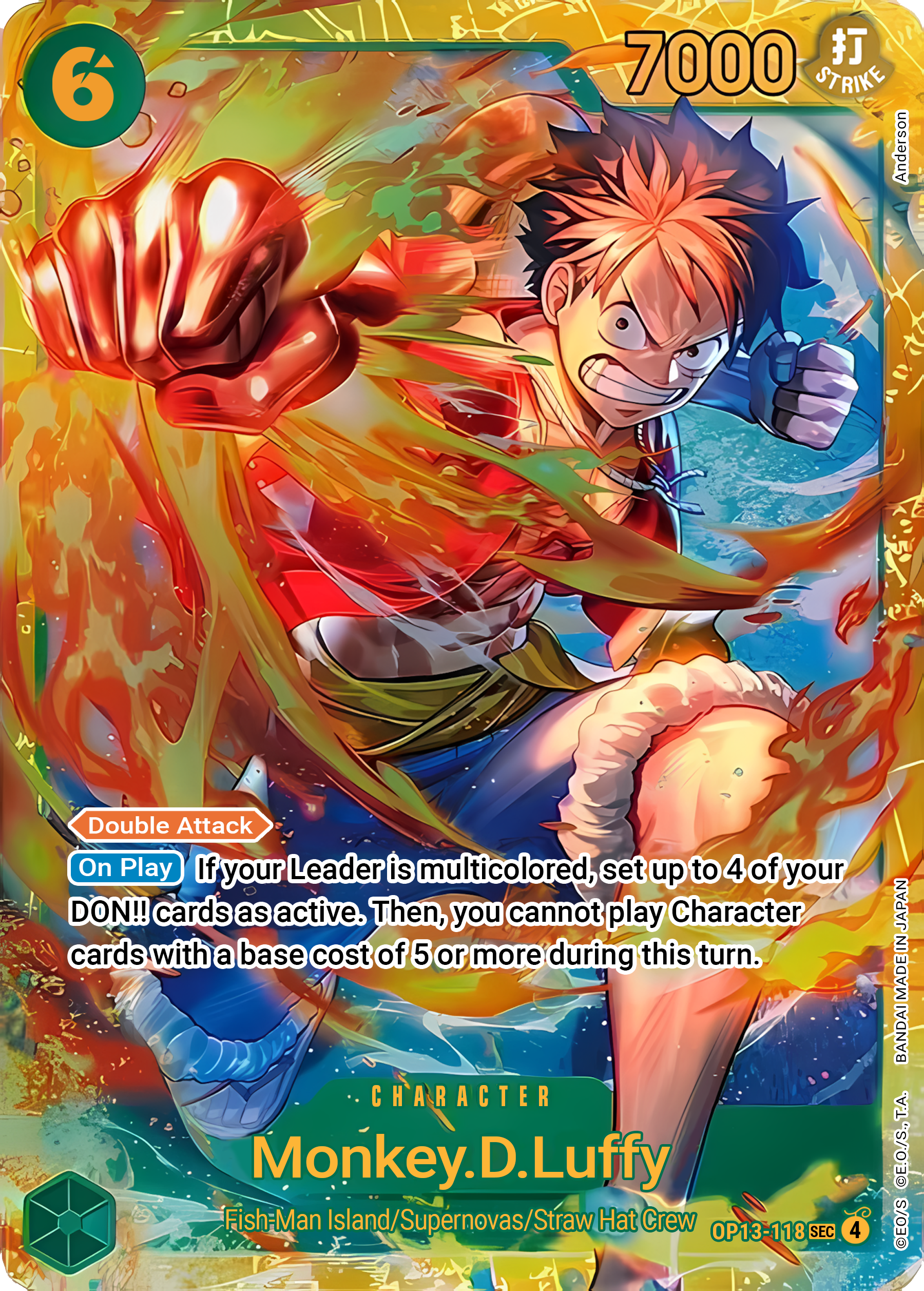 Monkey.D.Luffy (118) (Super Alternate Art) (Foil) - One Piece TCG Card
