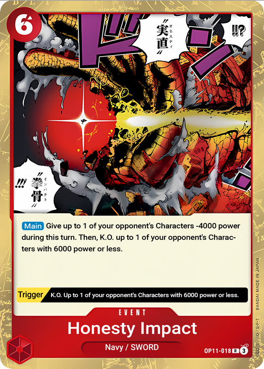 Honesty Impact (Foil) - One Piece TCG Card