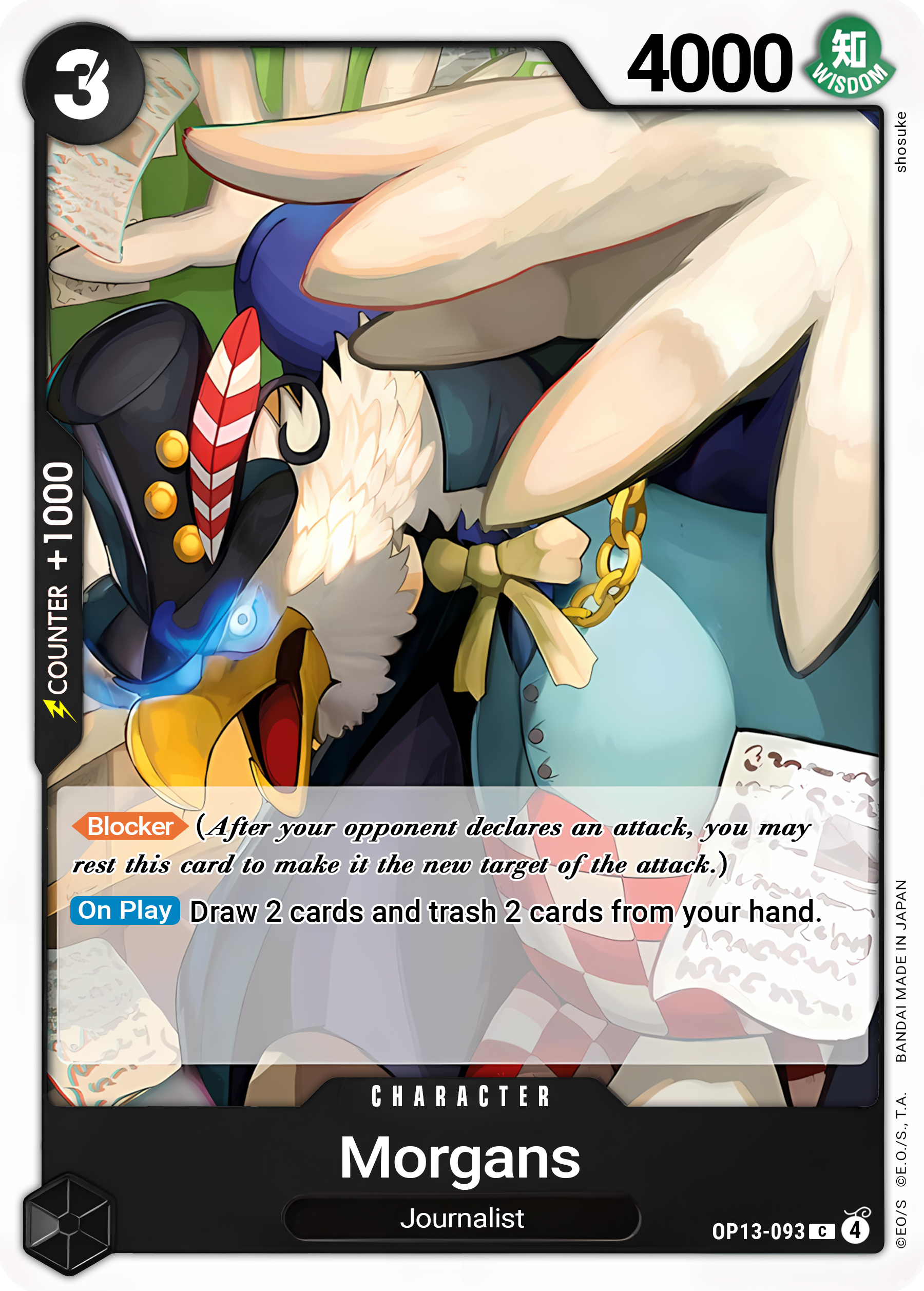 Morgans - One Piece TCG Card