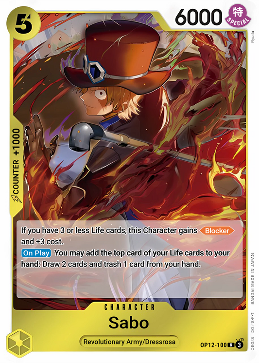 Sabo (Foil) - One Piece TCG Card
