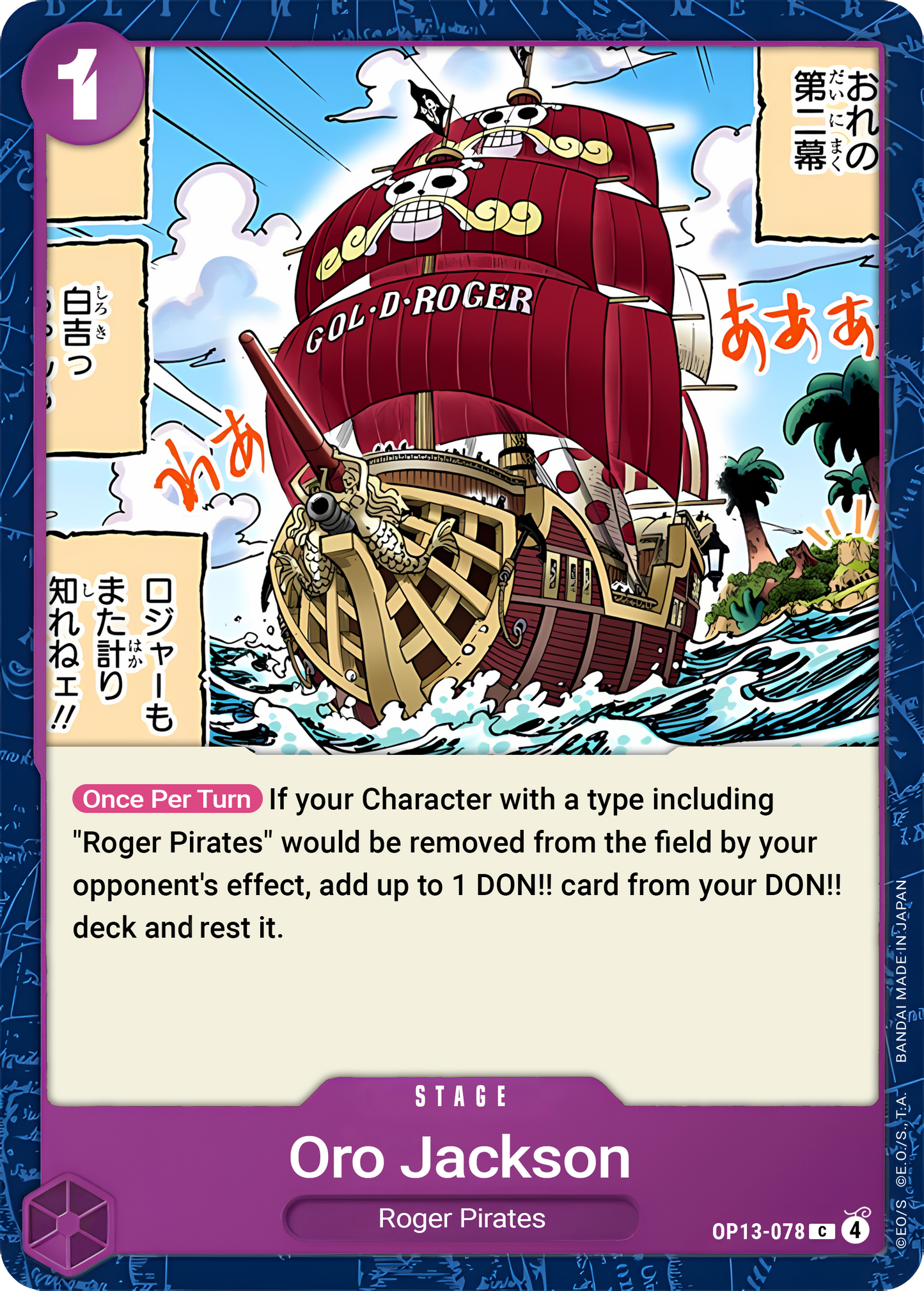 Oro Jackson - One Piece TCG Card