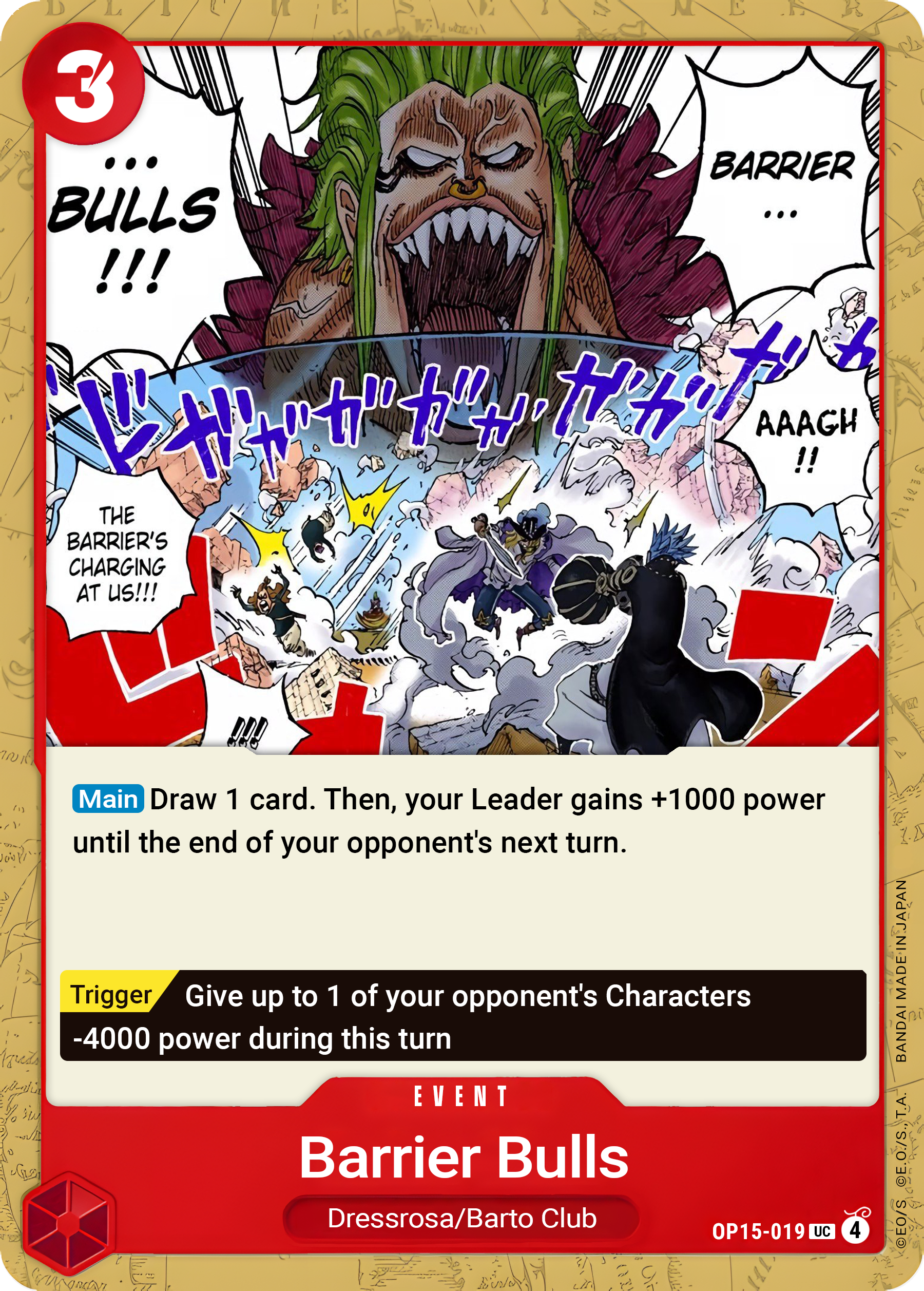 Barrier Bulls - One Piece TCG Card
