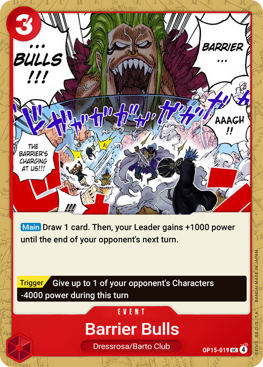 Barrier Bulls - One Piece TCG Card