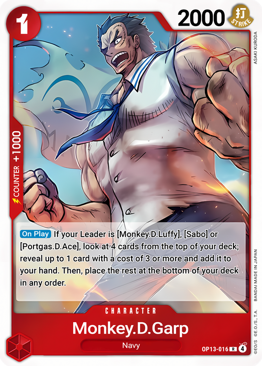 Monkey.D.Garp (Alternate Art) (Foil) - One Piece TCG Card
