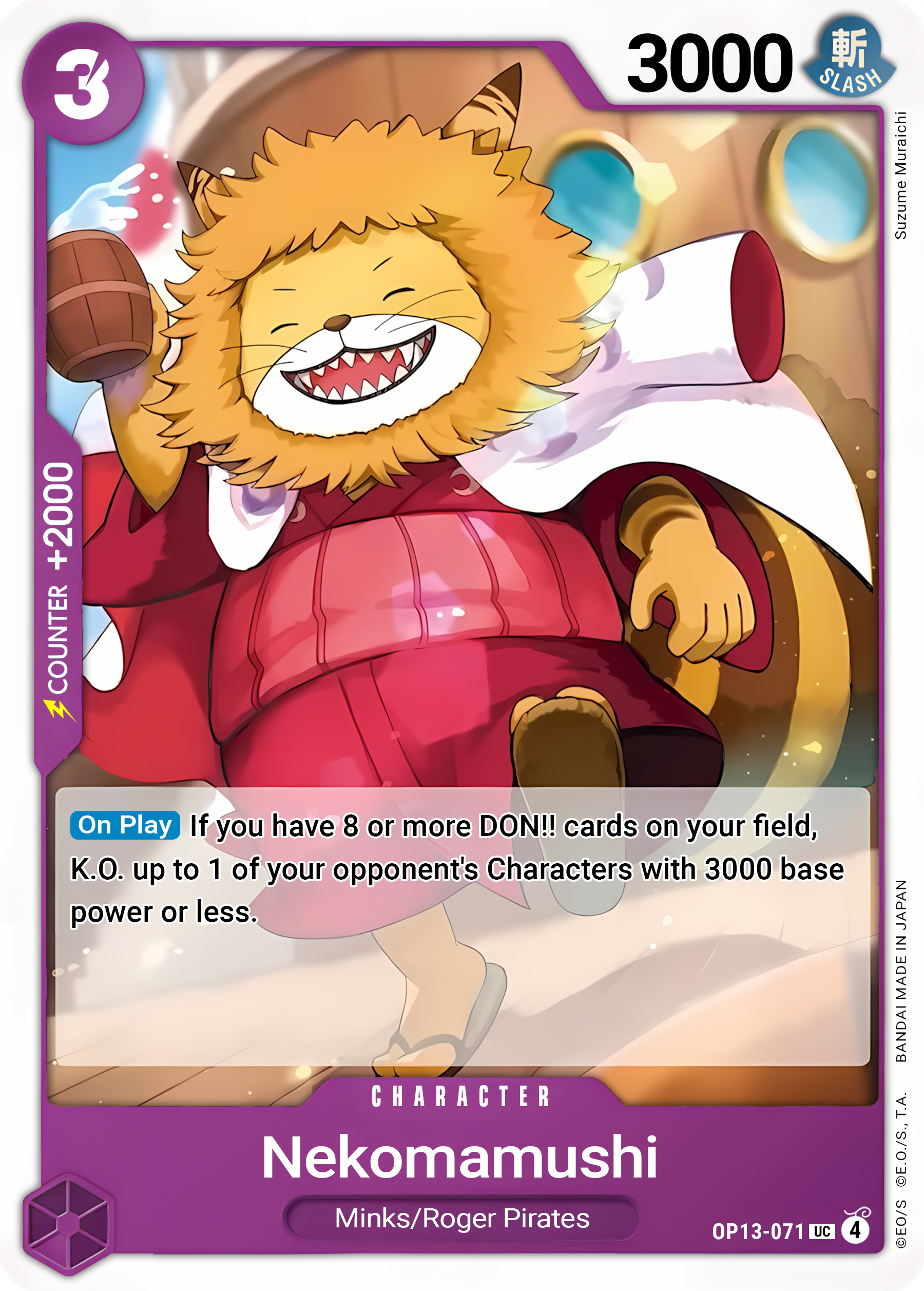 Nekomamushi - One Piece TCG Card