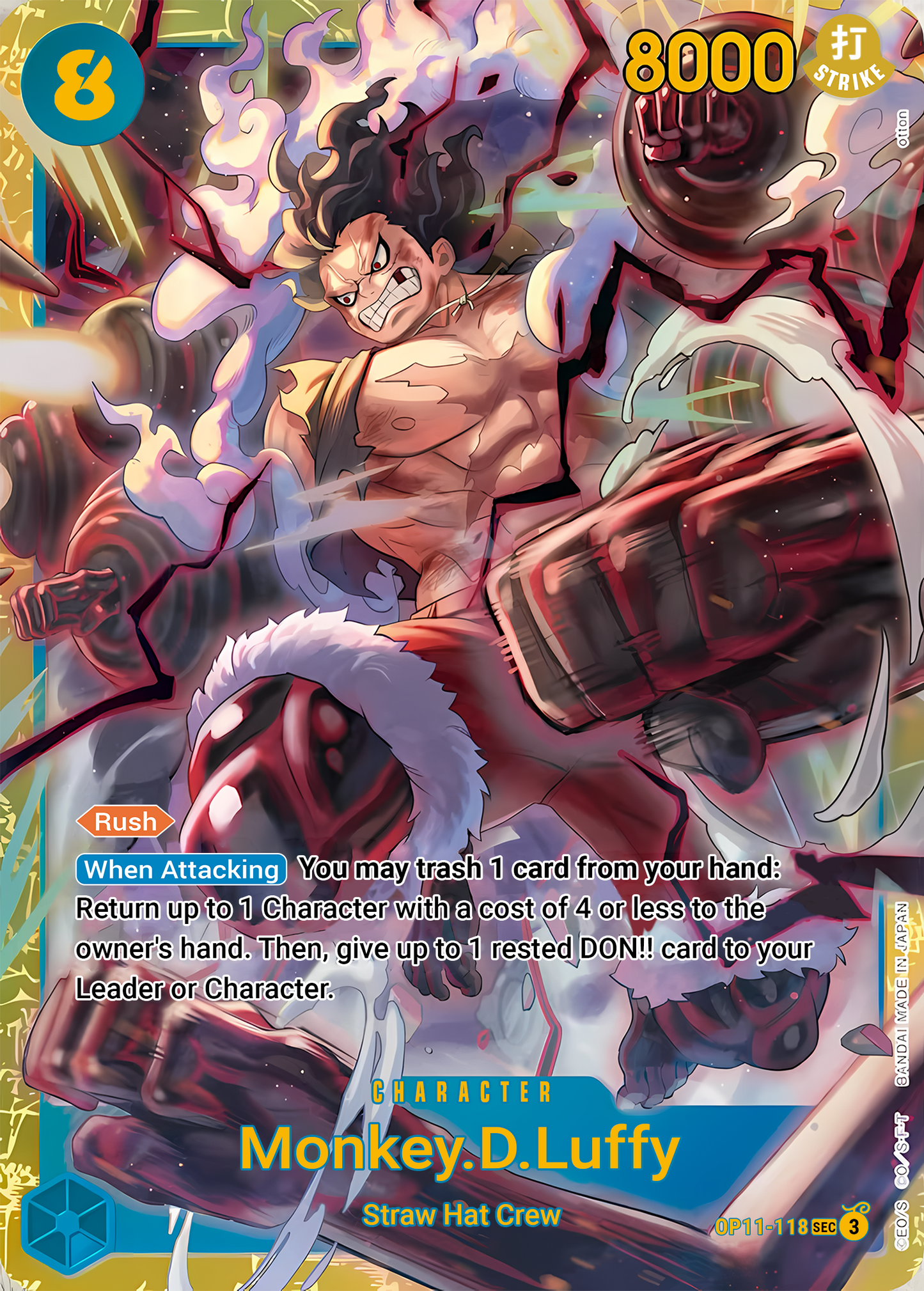 Monkey.D.Luffy (118) (Foil) - One Piece TCG Card