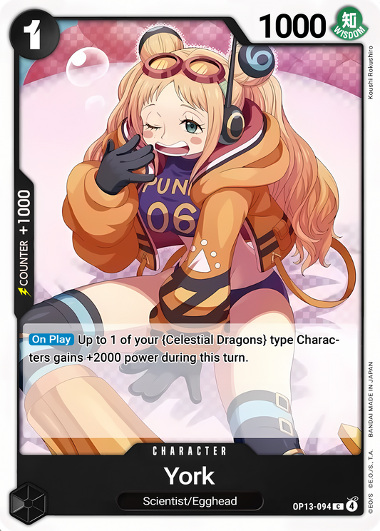 York - One Piece TCG Card