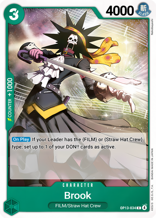 Brook - One Piece TCG Card