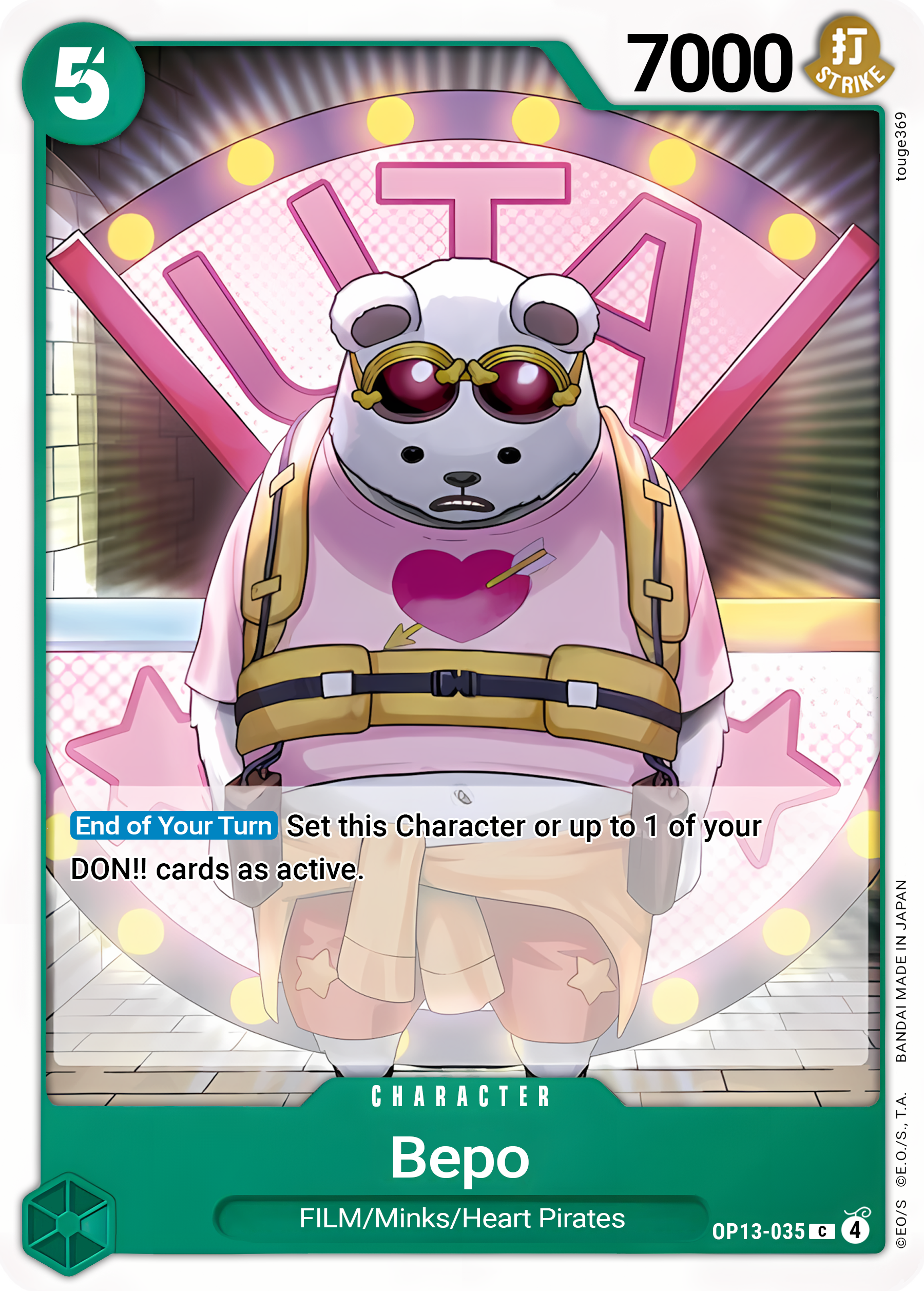 Bepo - One Piece TCG Card