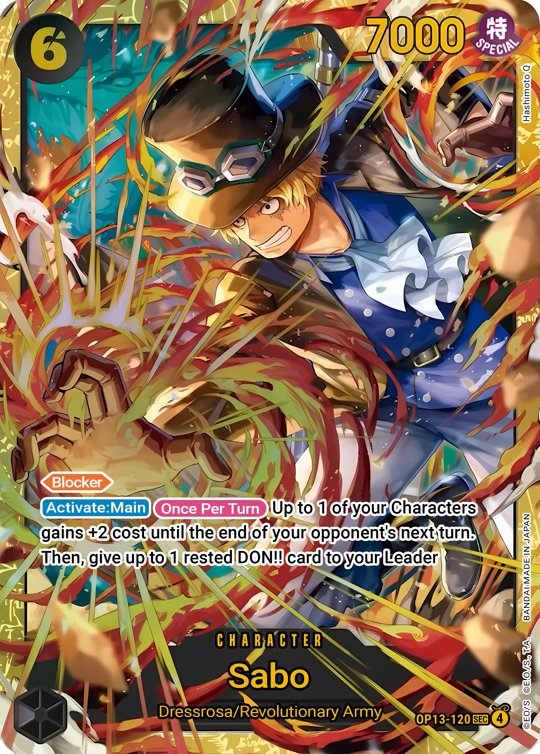 Sabo (120) (Red Super Alternate Art) (Foil) - One Piece TCG Card