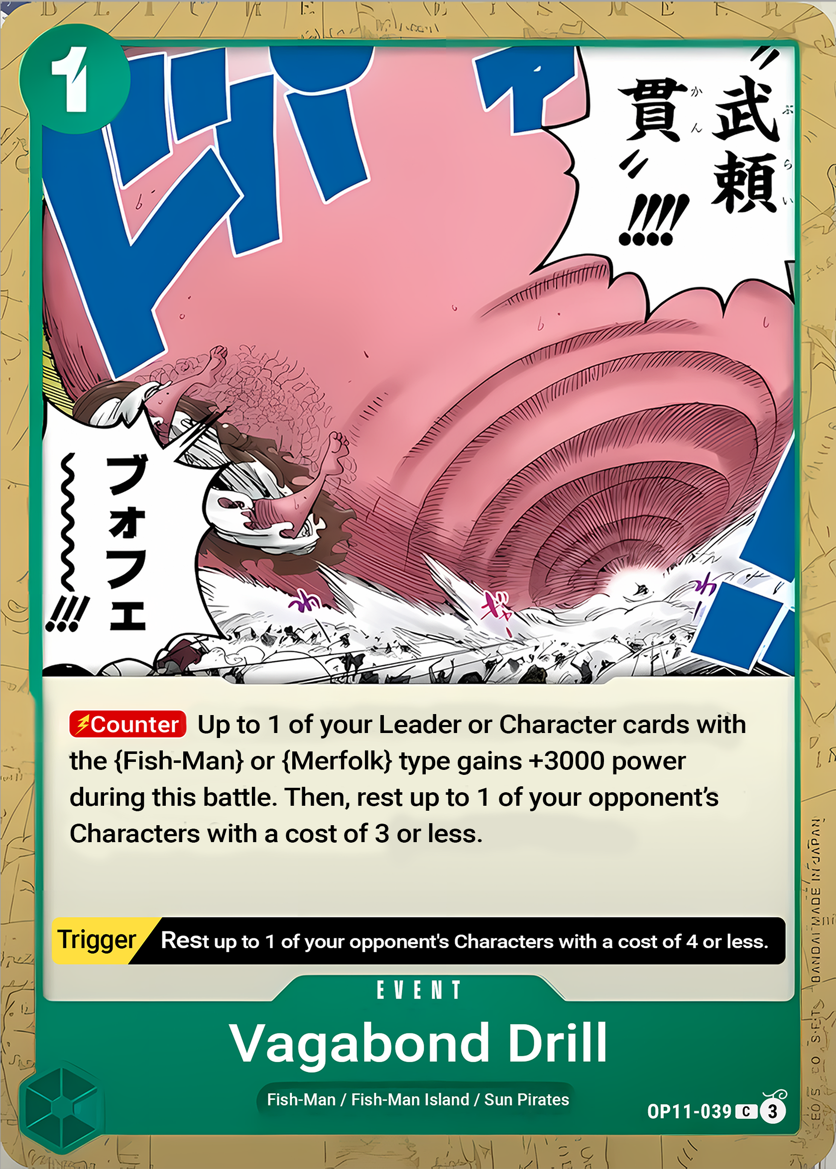 Vagabond Drill - One Piece TCG Card