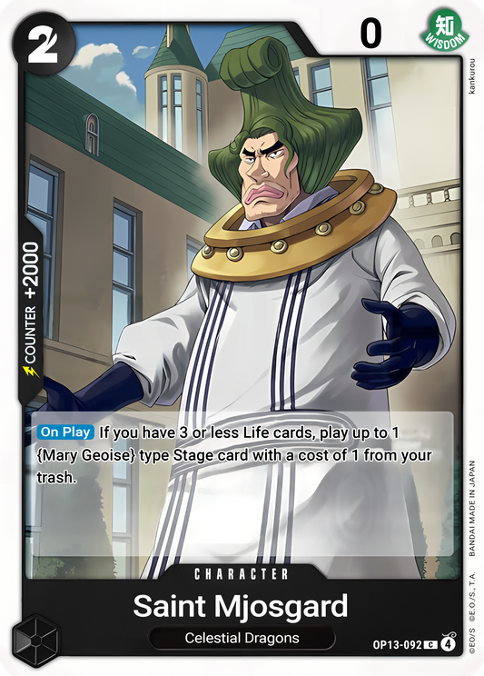 Saint Mjosgard - One Piece TCG Card