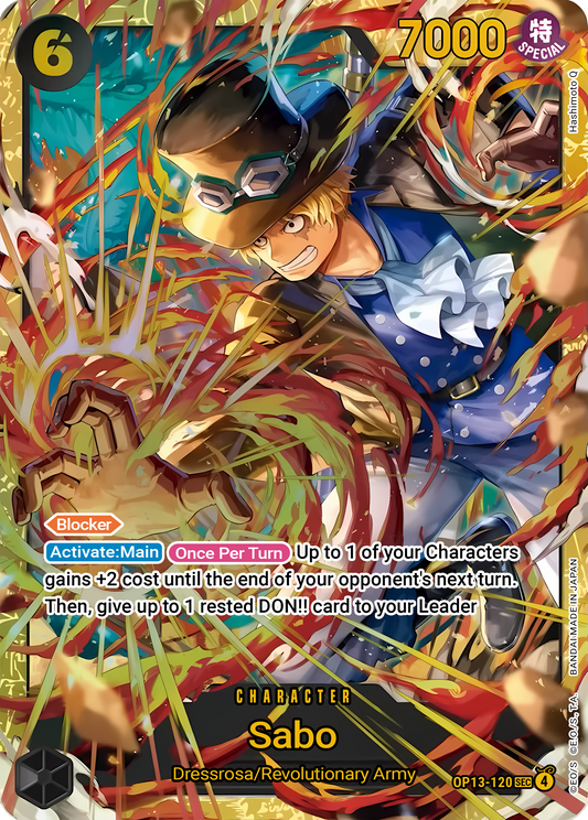 Sabo (120) (Wanted Poster) (Foil) - One Piece TCG Card