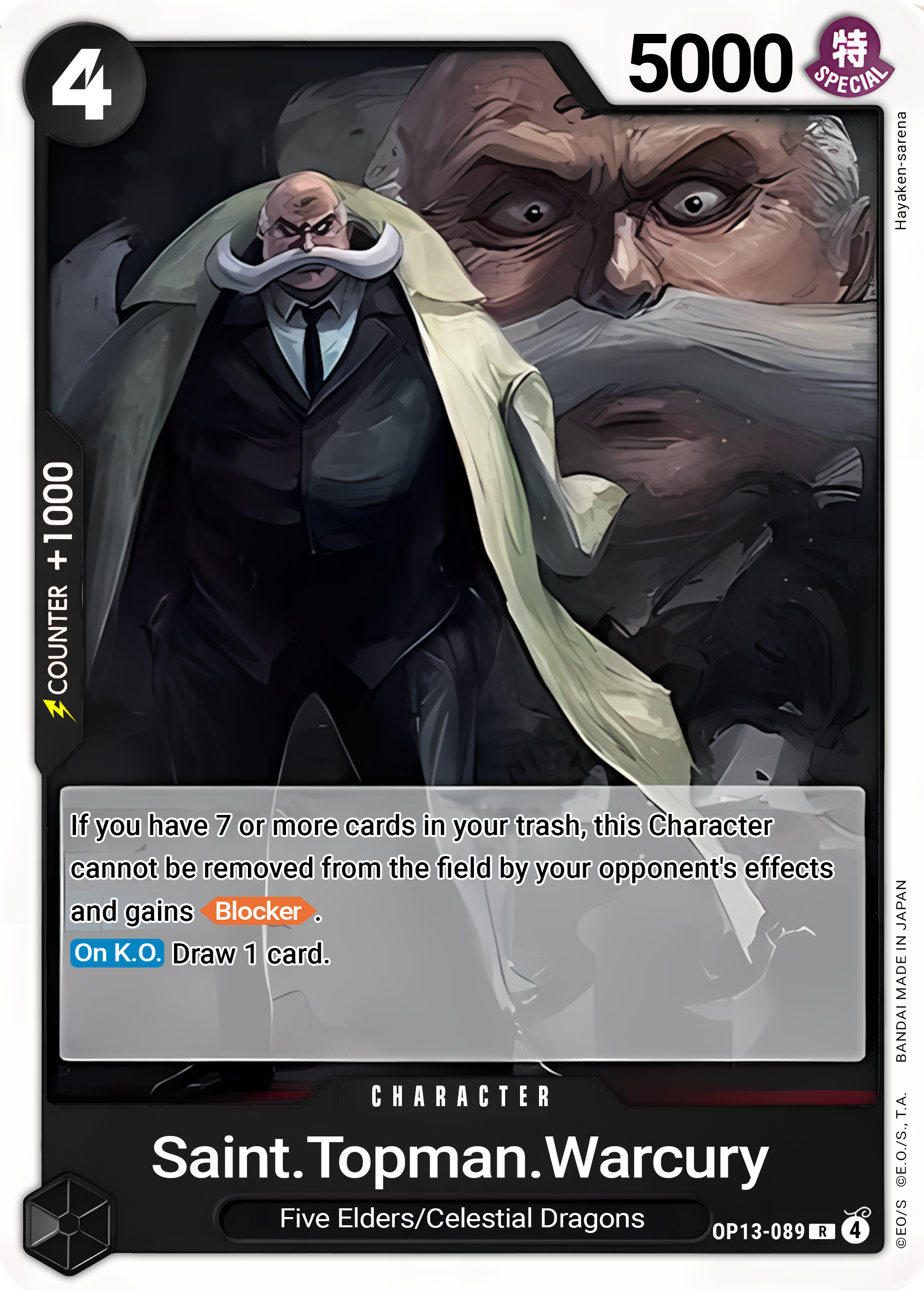 St. Topman Warcury (Foil) - One Piece TCG Card