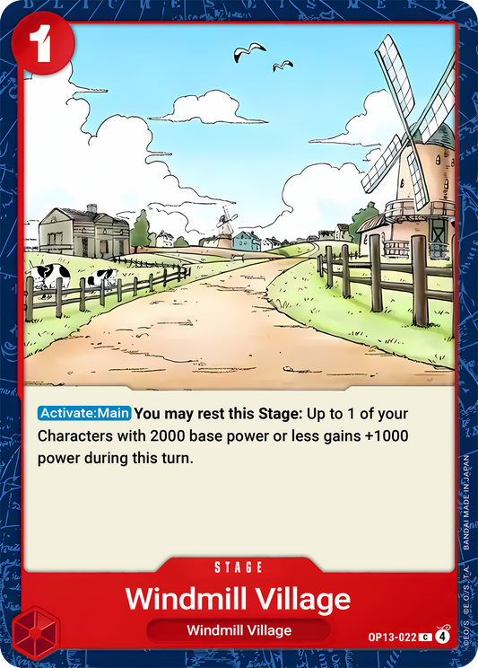 Windmill Village - One Piece TCG Card