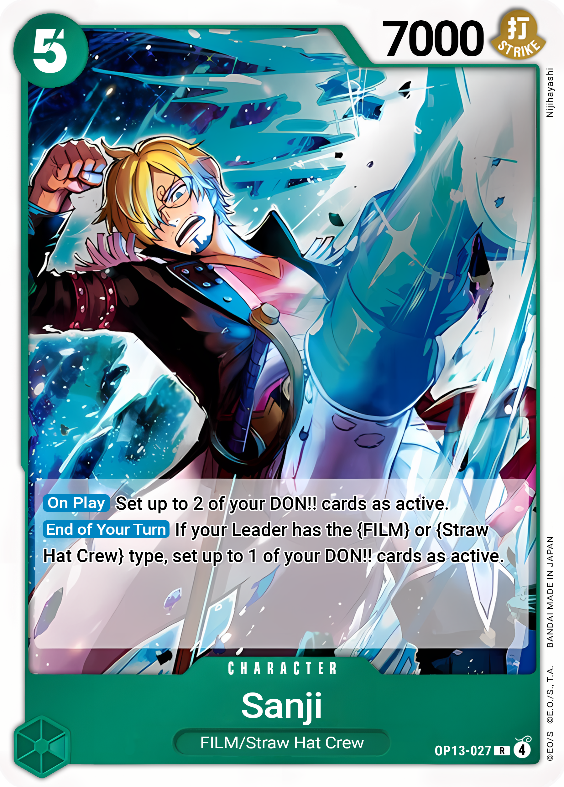 Sanji (Foil) - One Piece TCG Card