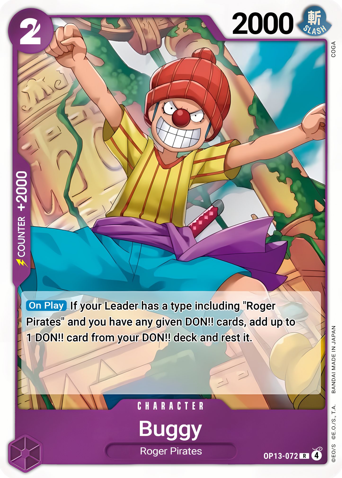 Buggy (Foil) - One Piece TCG Card