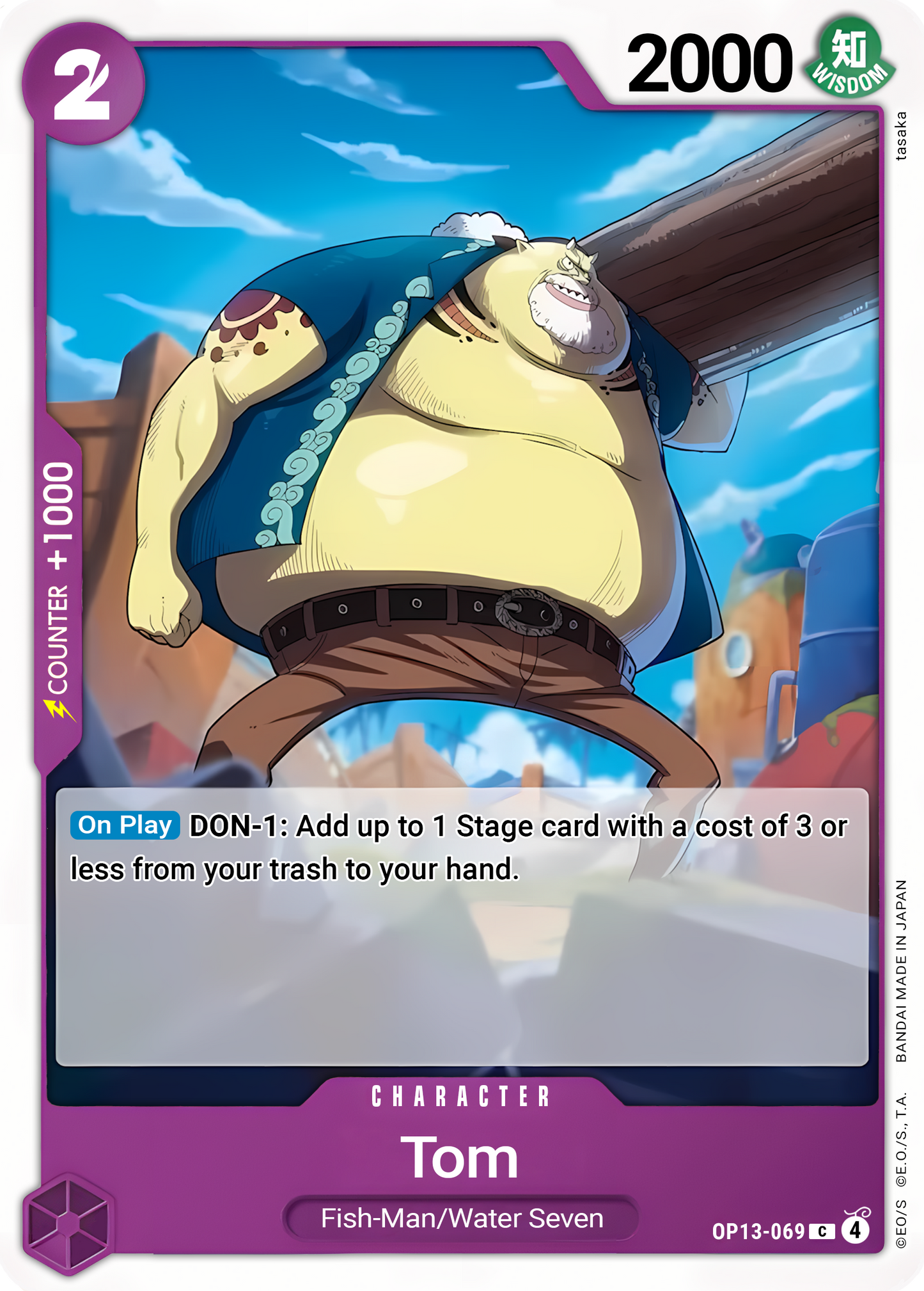Tom - One Piece TCG Card