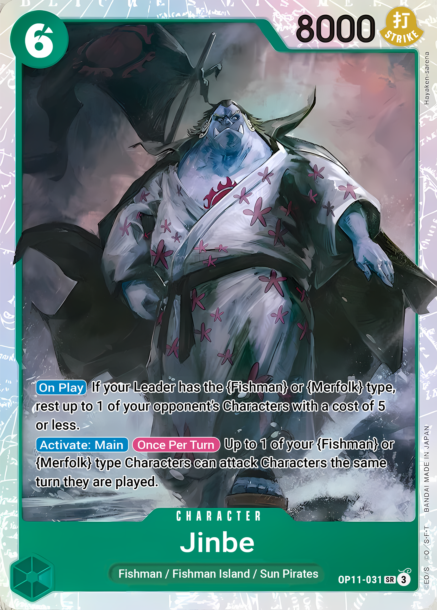 Jinbe (031) (Foil) - One Piece TCG Card