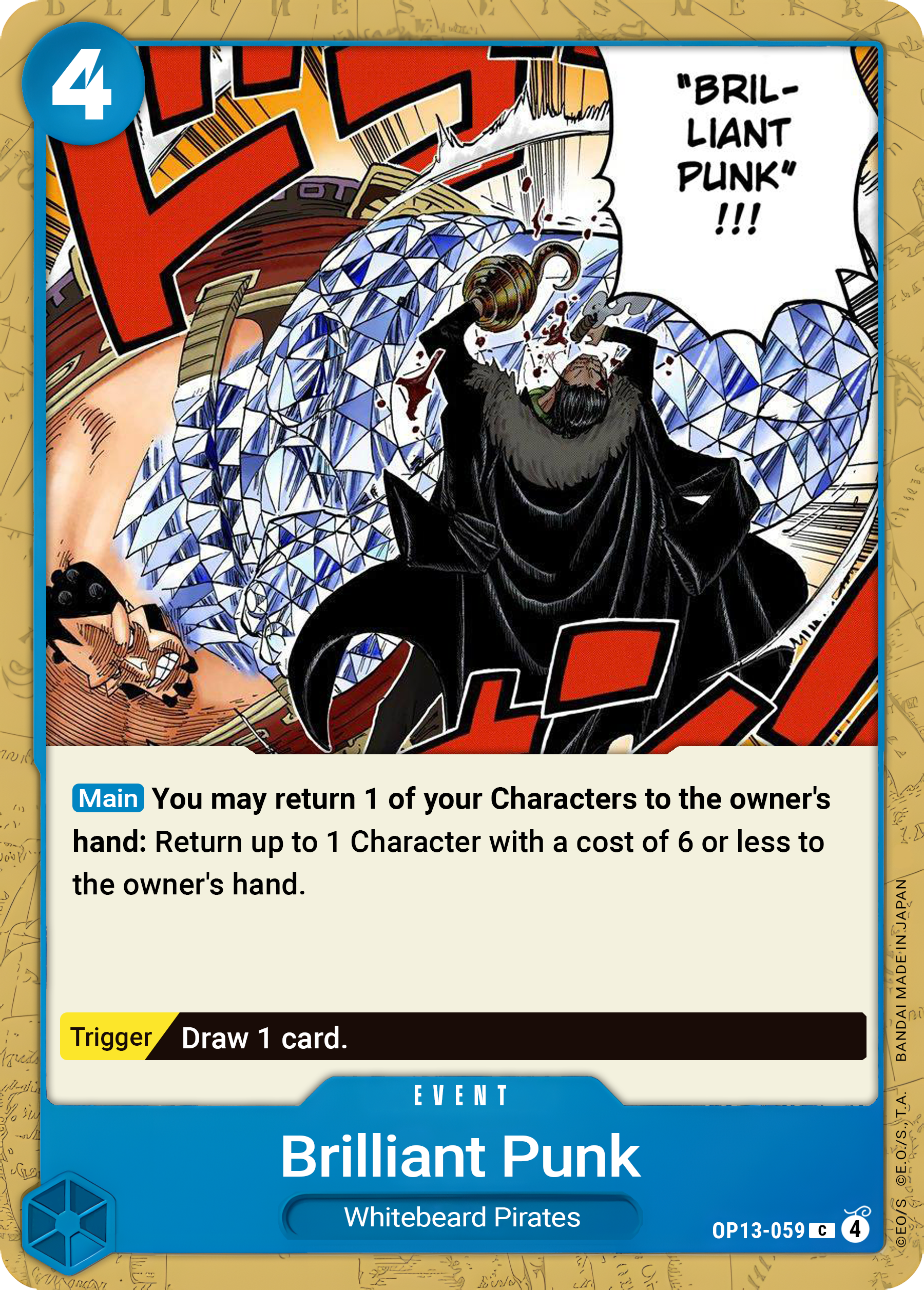 Brilliant Punk - One Piece TCG Card