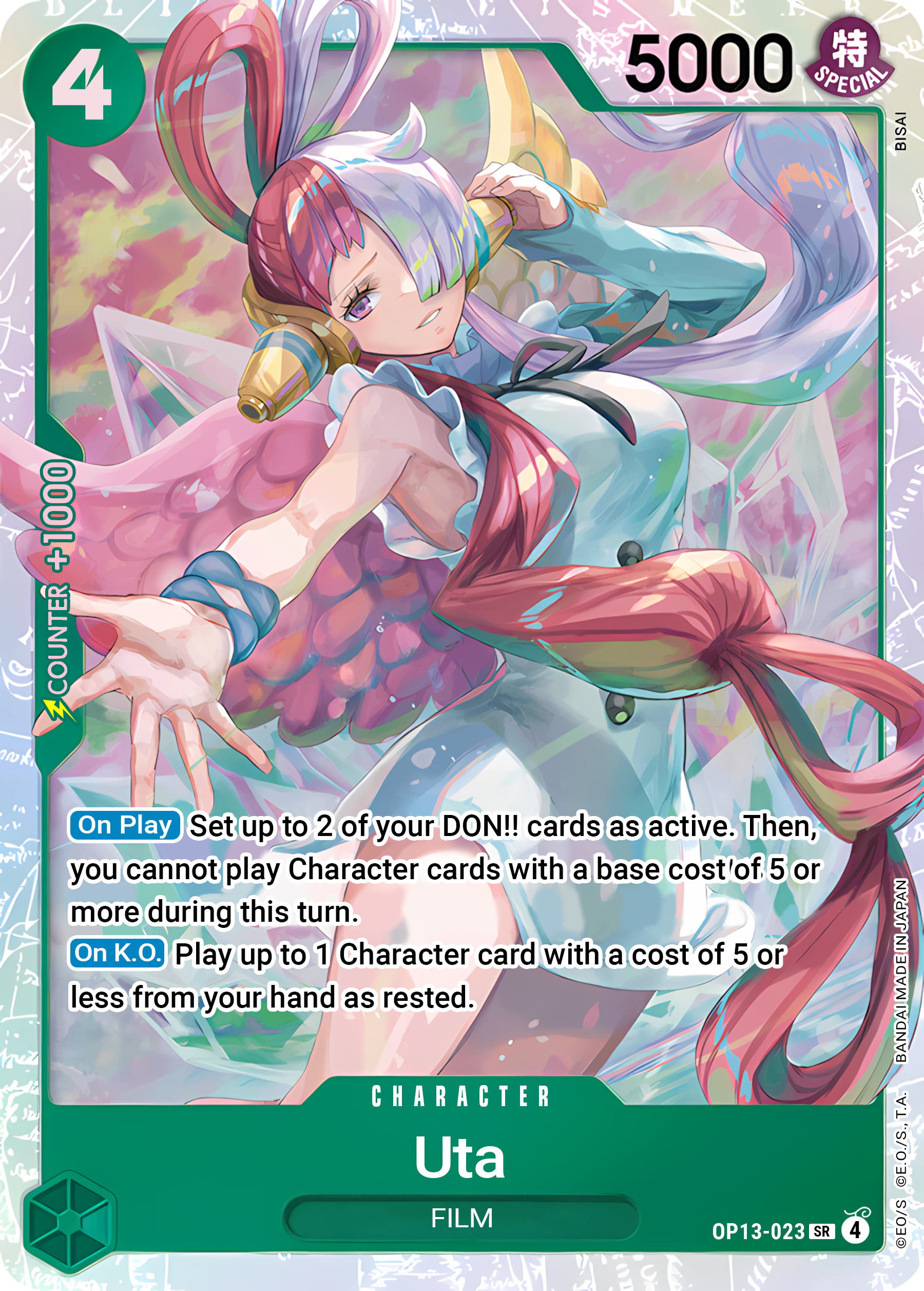 Uta (Foil) - One Piece TCG Card
