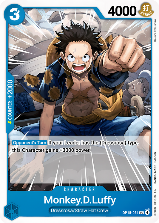Monkey.D.Luffy (OP15-051) - One Piece TCG Card