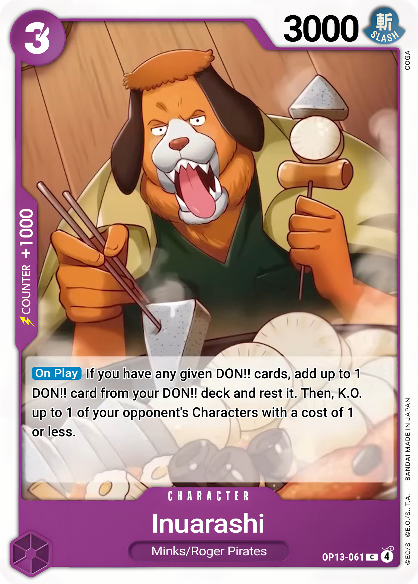 Inuarashi - One Piece TCG Card