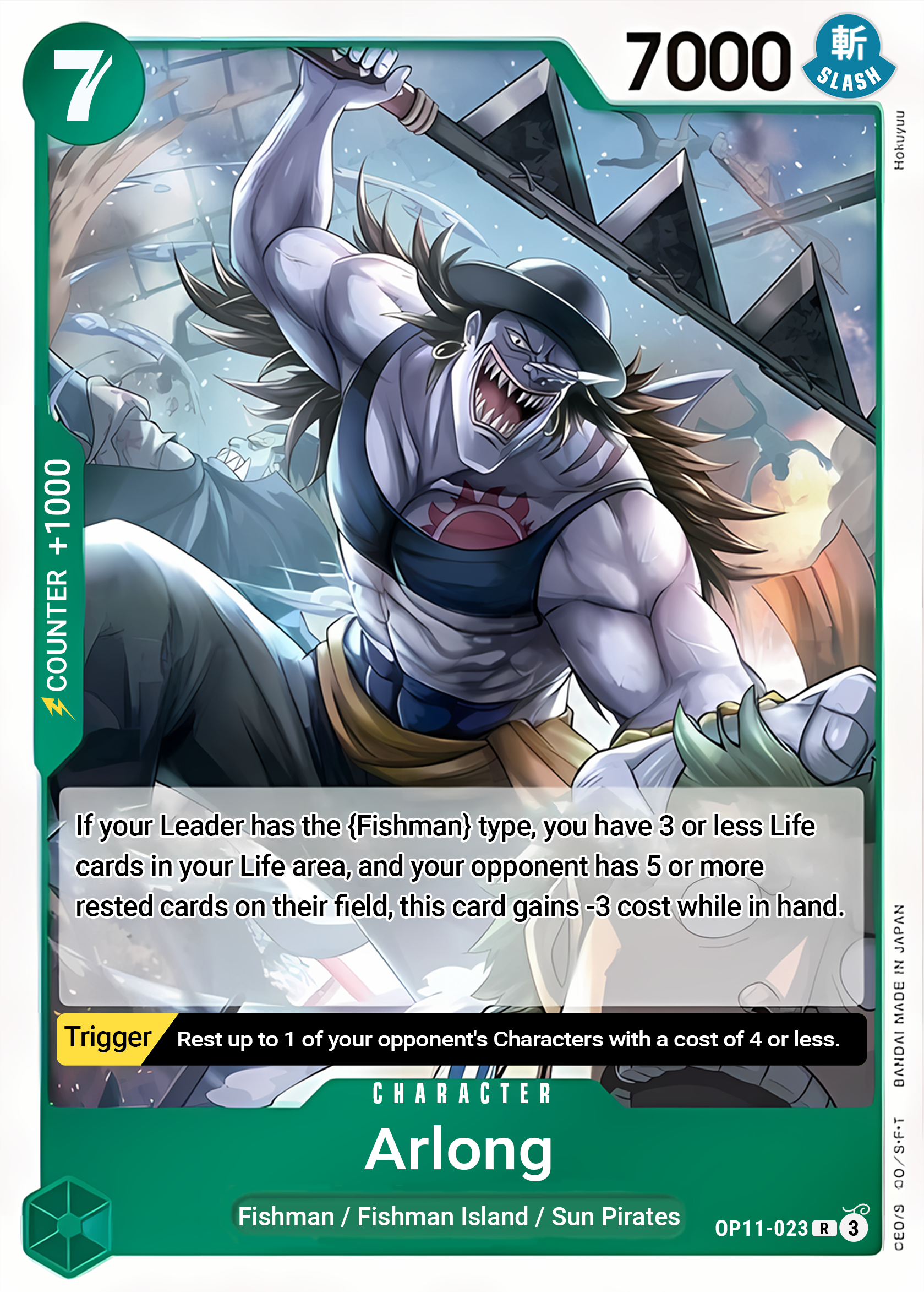 Arlong (Alternate Art) (Foil) - One Piece TCG Card