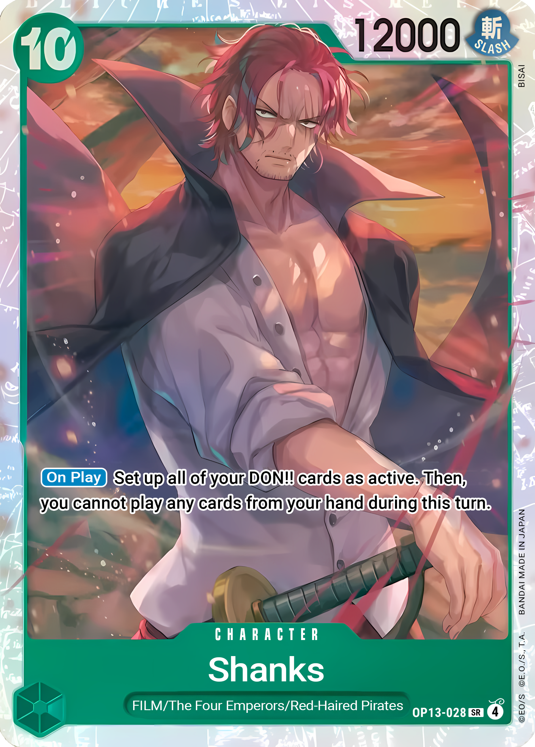 Shanks (028) (Alternate Art) (Foil) - One Piece TCG Card