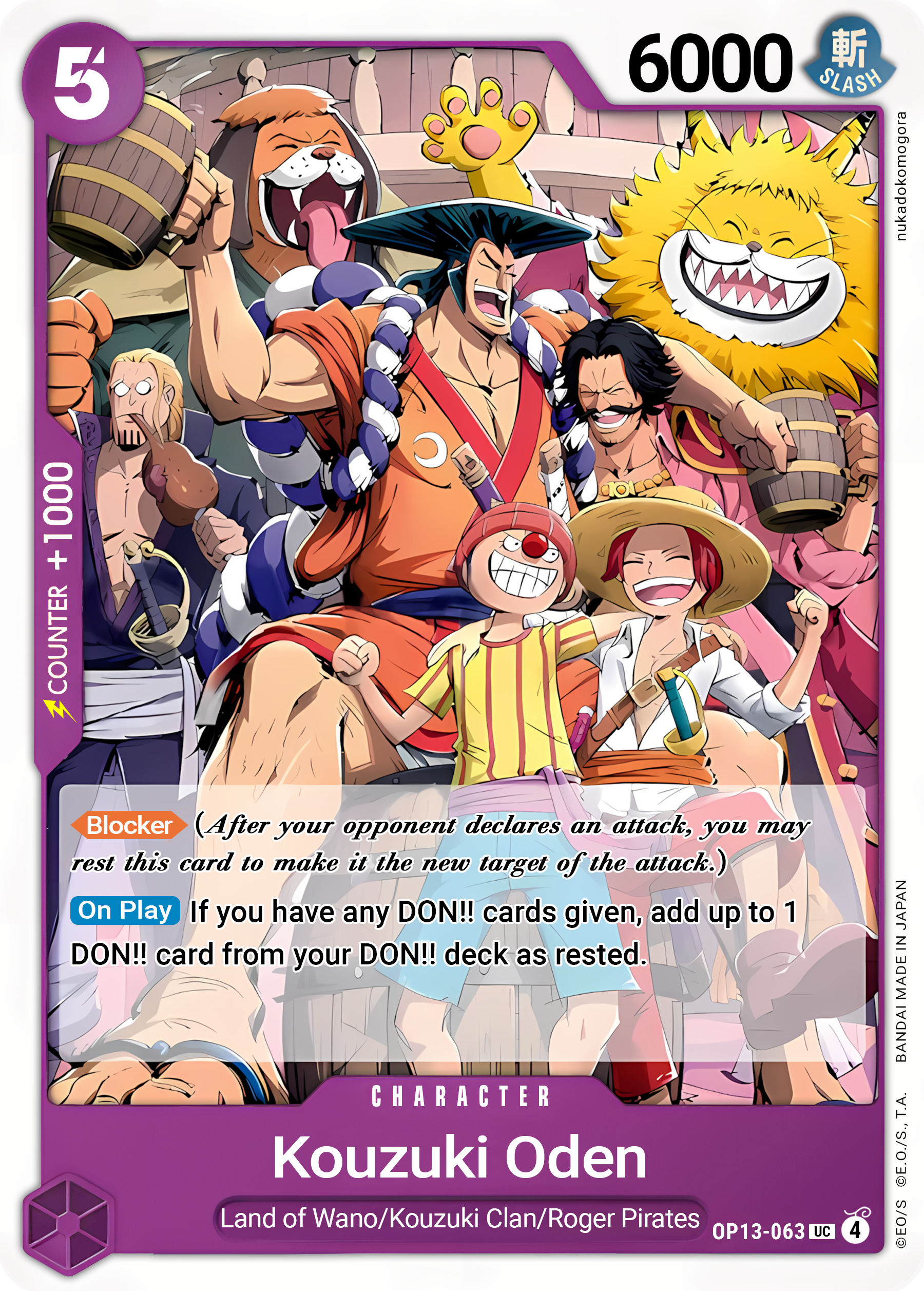 Kouzuki Oden - One Piece TCG Card