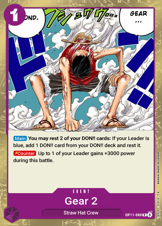 Gear Two (Alternate Art) (Foil) - One Piece TCG Card