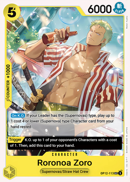 Roronoa Zoro (113) - One Piece TCG Card